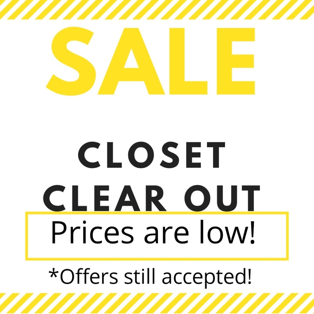 Closet Clear Out --- SUPER LOW PRICES!!!
